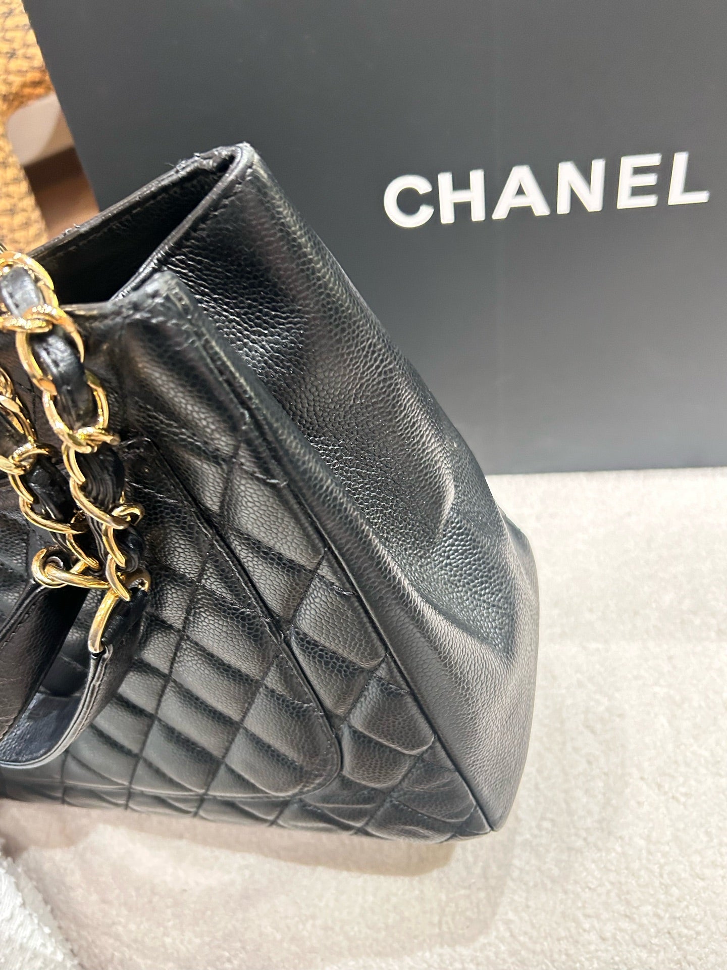 Chanel - Grand Shopping Tote (GST) - Caviar leather - Black - (medium)