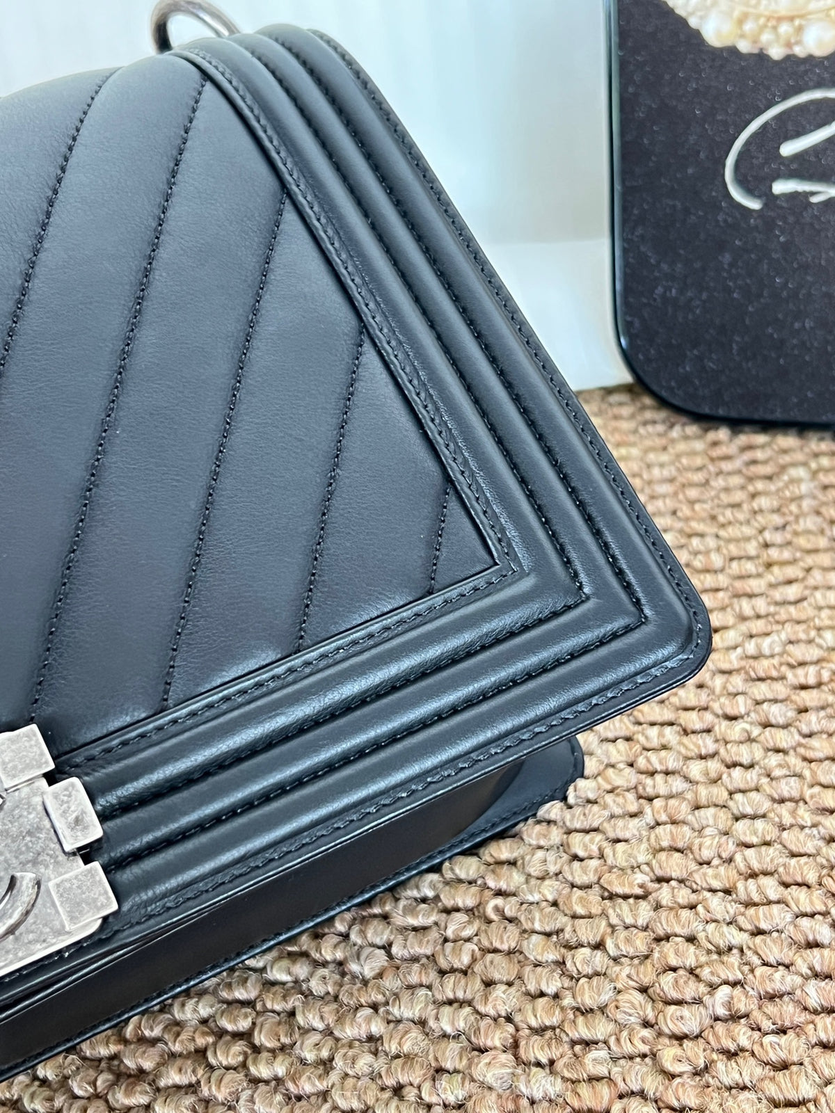 Chanel - Le Boy - Leather - Black - (medium)