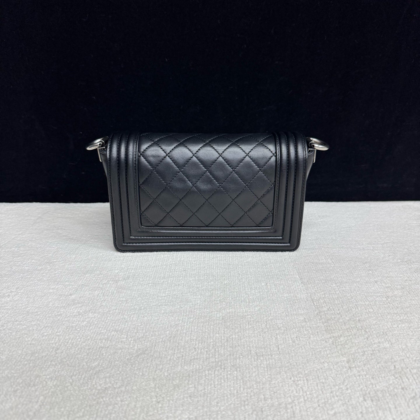 Chanel - Le Boy - Leather - Black with Silver-Tone Hardware - (Small)