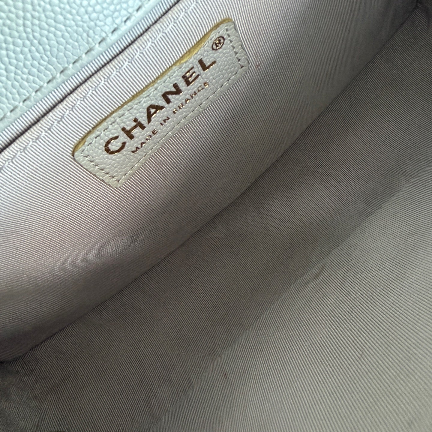 Chanel - Le Boy - Leather - Grey - (medium)