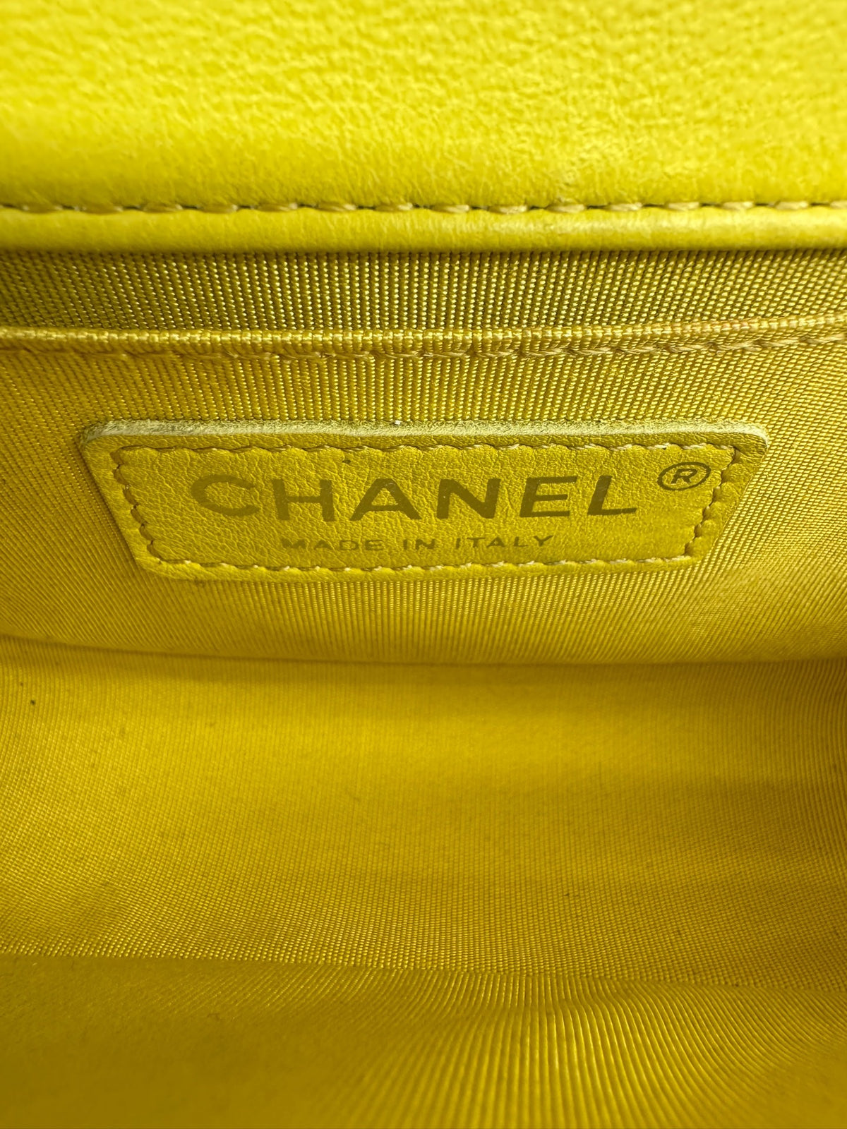 Chanel - Le Boy - Leather - Yellow - (small)