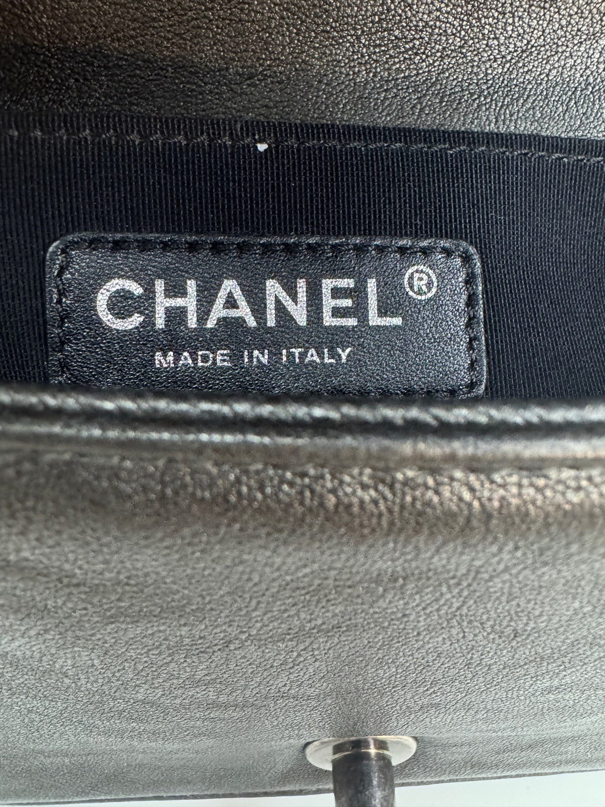 Chanel - Le Boy Small - Leather - Grey - (small)