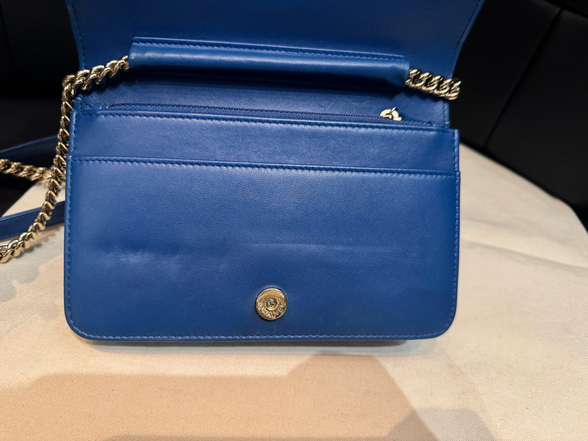 Chanel - Le Boy WOC - Leather - Blue - (mini)