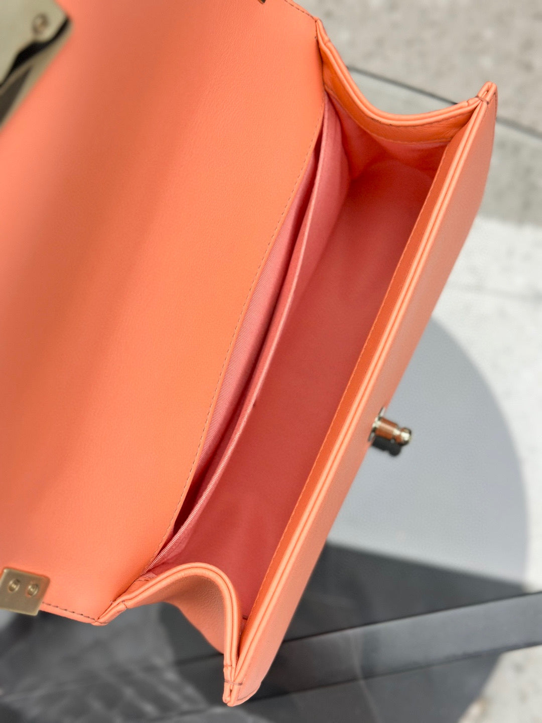 Chanel - Leboy - Calfskin - Orange - (medium)