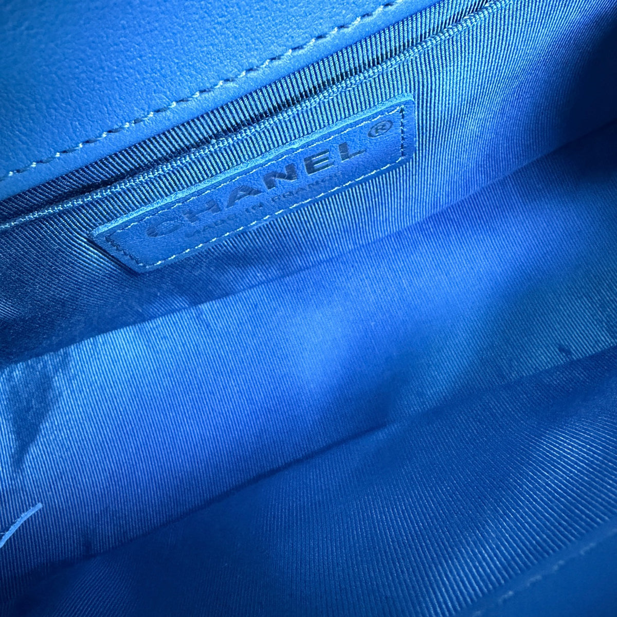 Chanel - Leboy - Leather - Blue - (small)