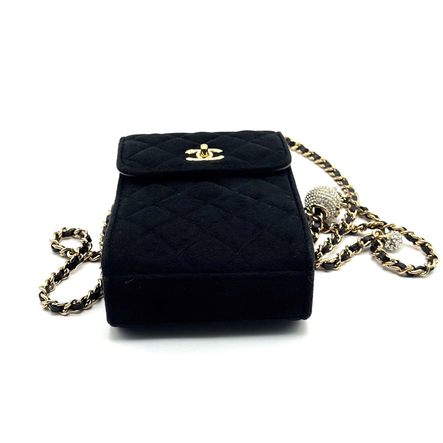 Chanel - Mobile Phone Bag - Velvet - Black