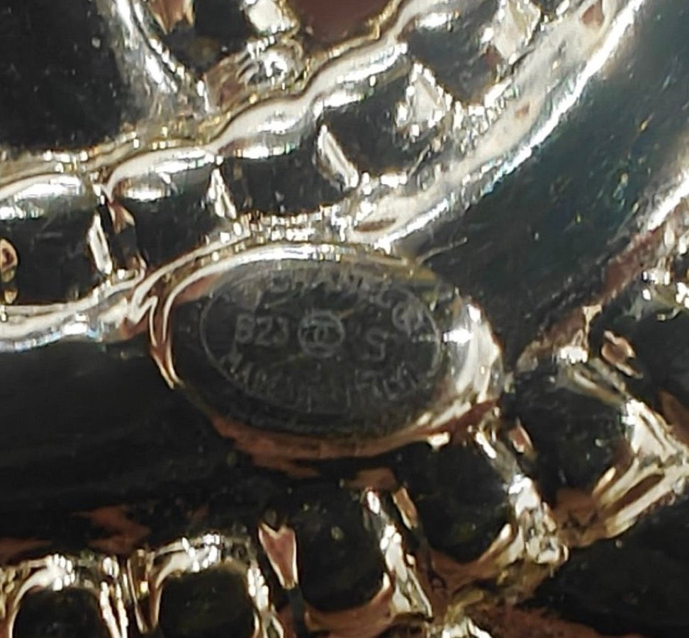 Chanel - Other - Gold-tone base metal with clear glass rhinestones - Gold