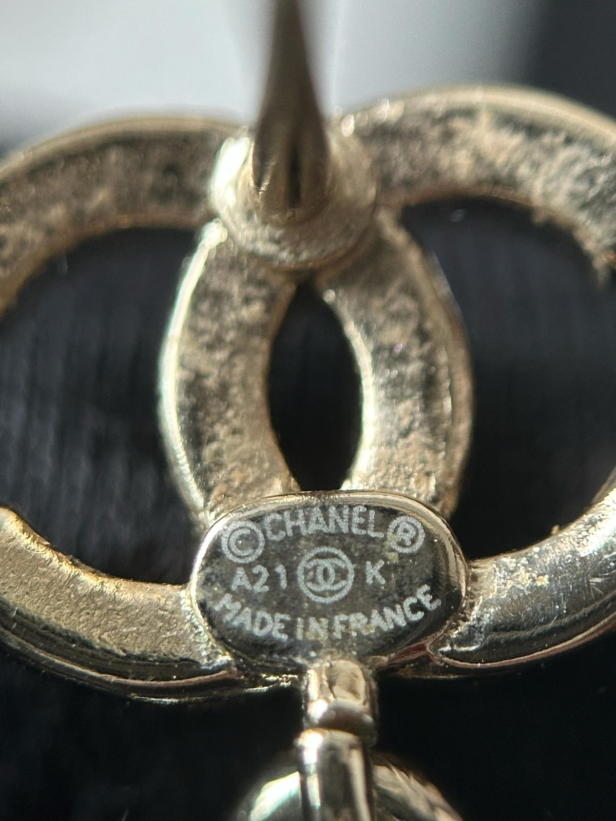 Chanel - Other - Gold-tone metal with crystal embellishments and mother-of-pearl accents. - Gold