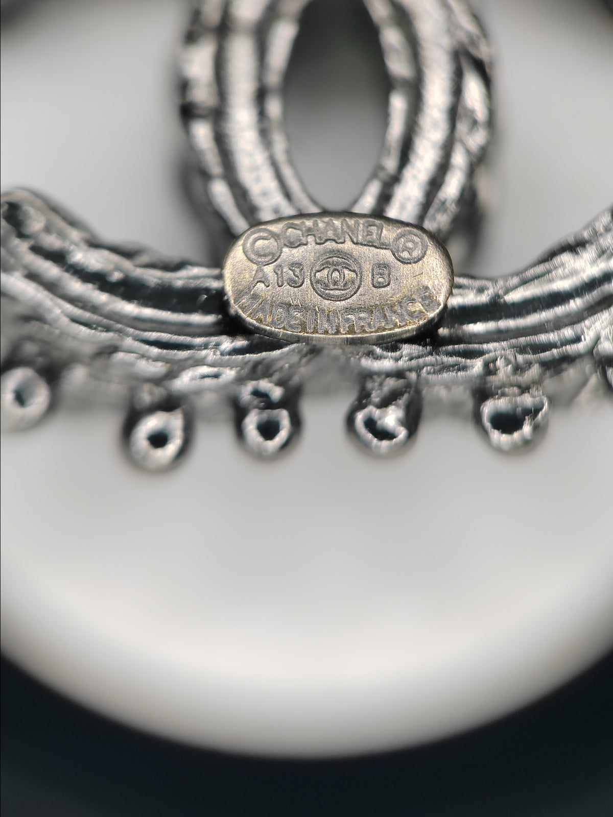 Chanel - Other - Gunmetal-tone metal with rhinestone embellishments - Grey