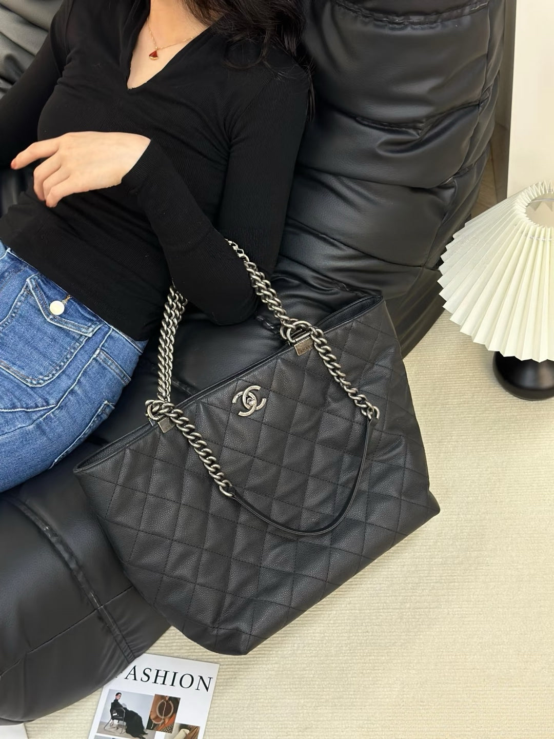 Chanel - Other - Leather - Black - (large)