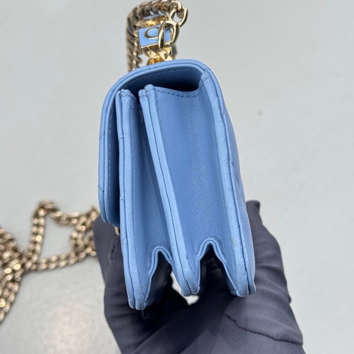 Chanel - Other - Leather - Blue - (mini)