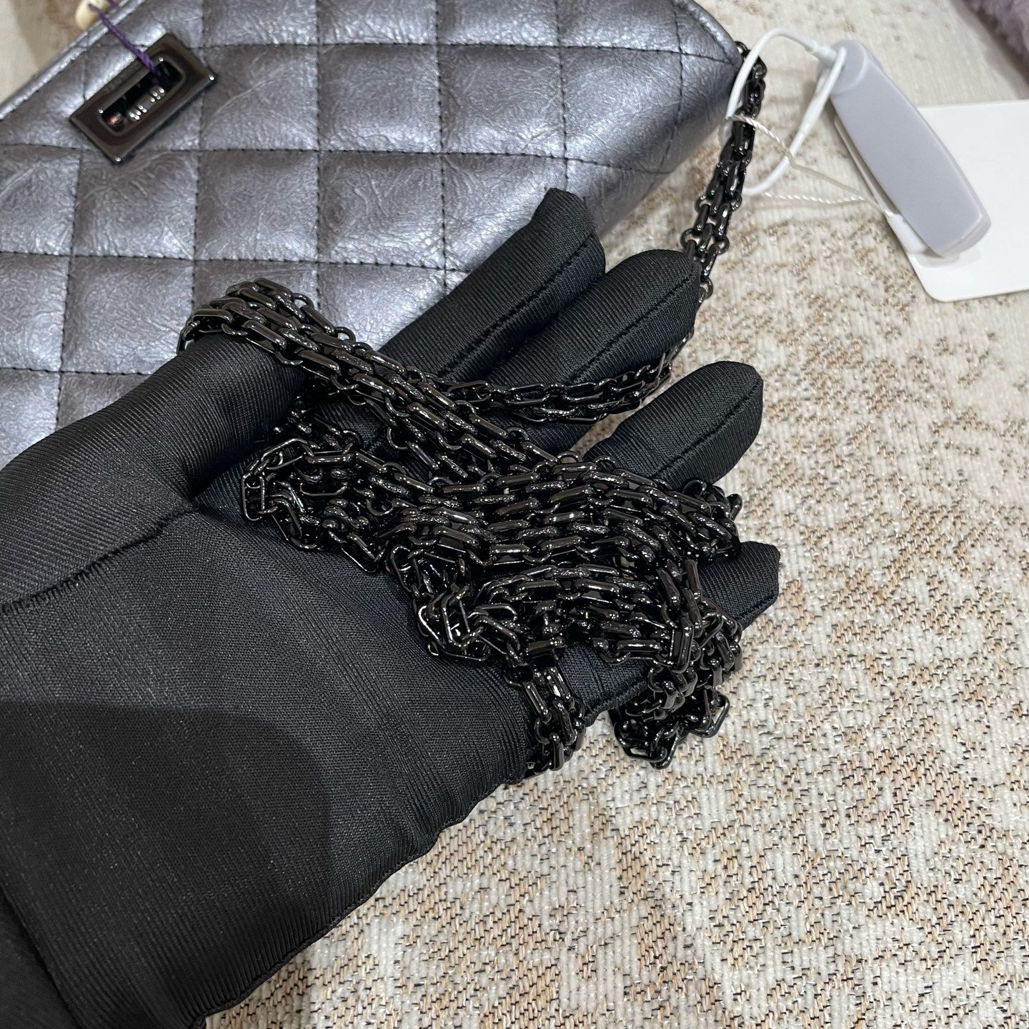 Chanel - Other - Leather - Grey - (mini)