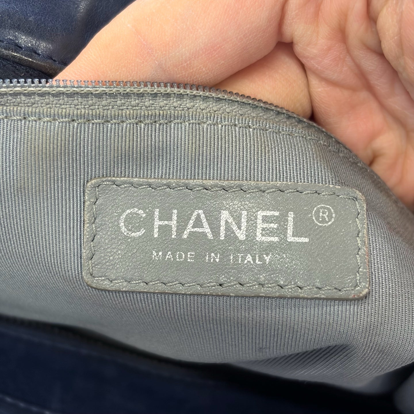 Chanel - Other - Leather - Navy - (medium)