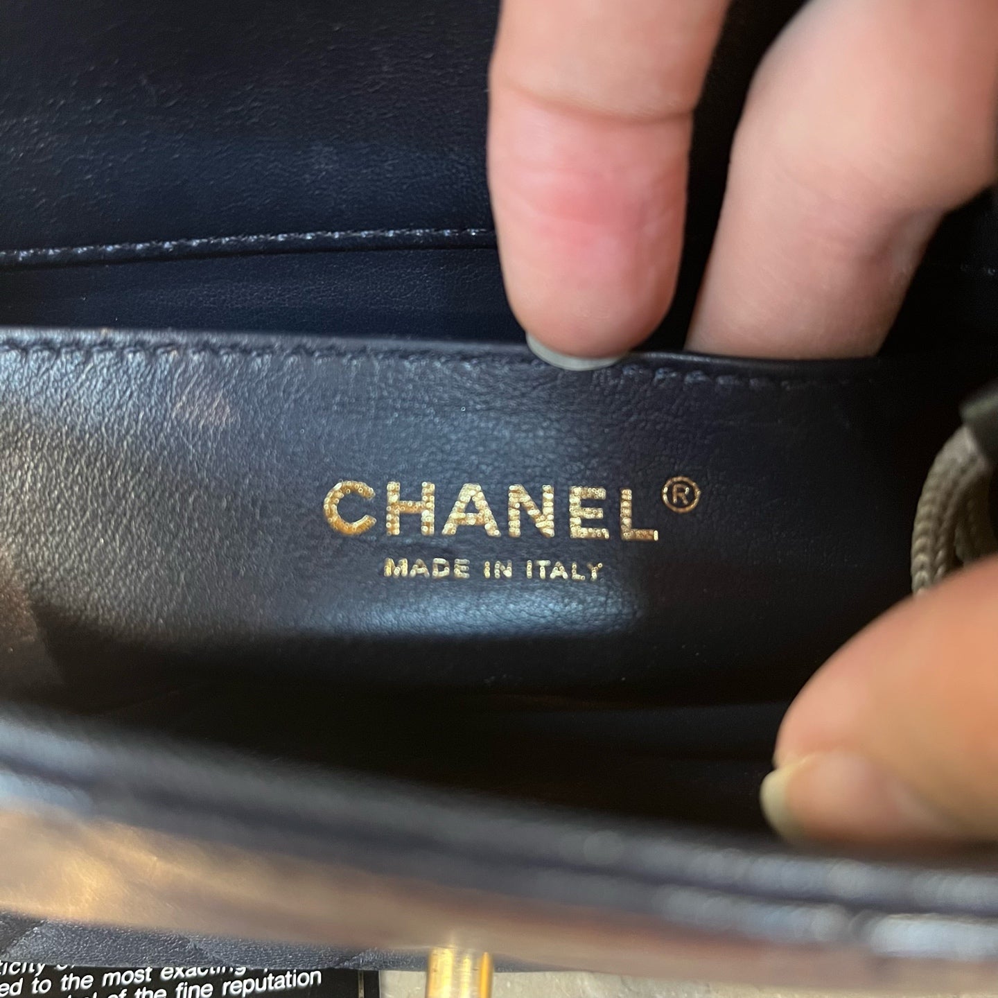 Chanel - Other - Leather - Navy - (mini)