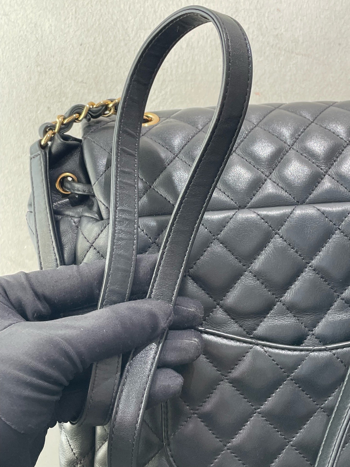 Chanel - Paris-Salzburg Backpack - Leather - Black - (Medium)