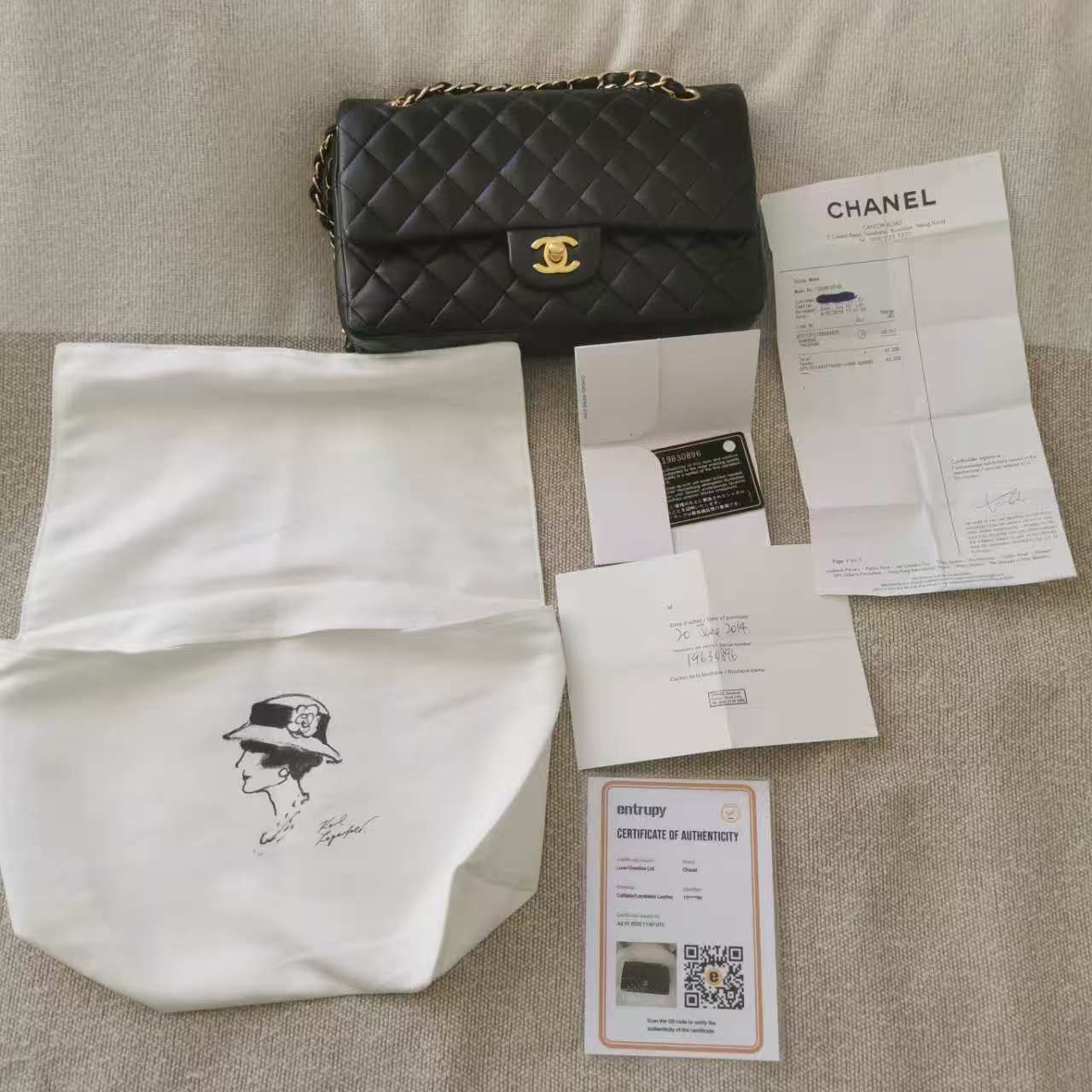 Chanel - Timeless/Classique - Leather - Black - (Medium)