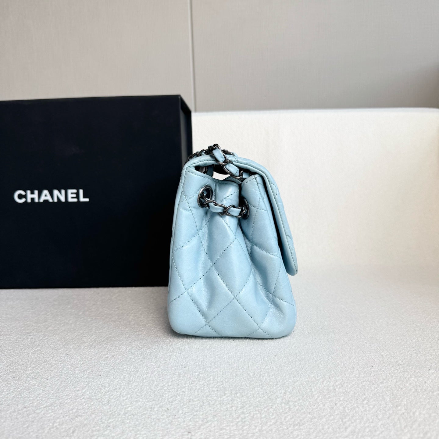 Chanel - Timeless/Classique - Leather - Blue - (large)