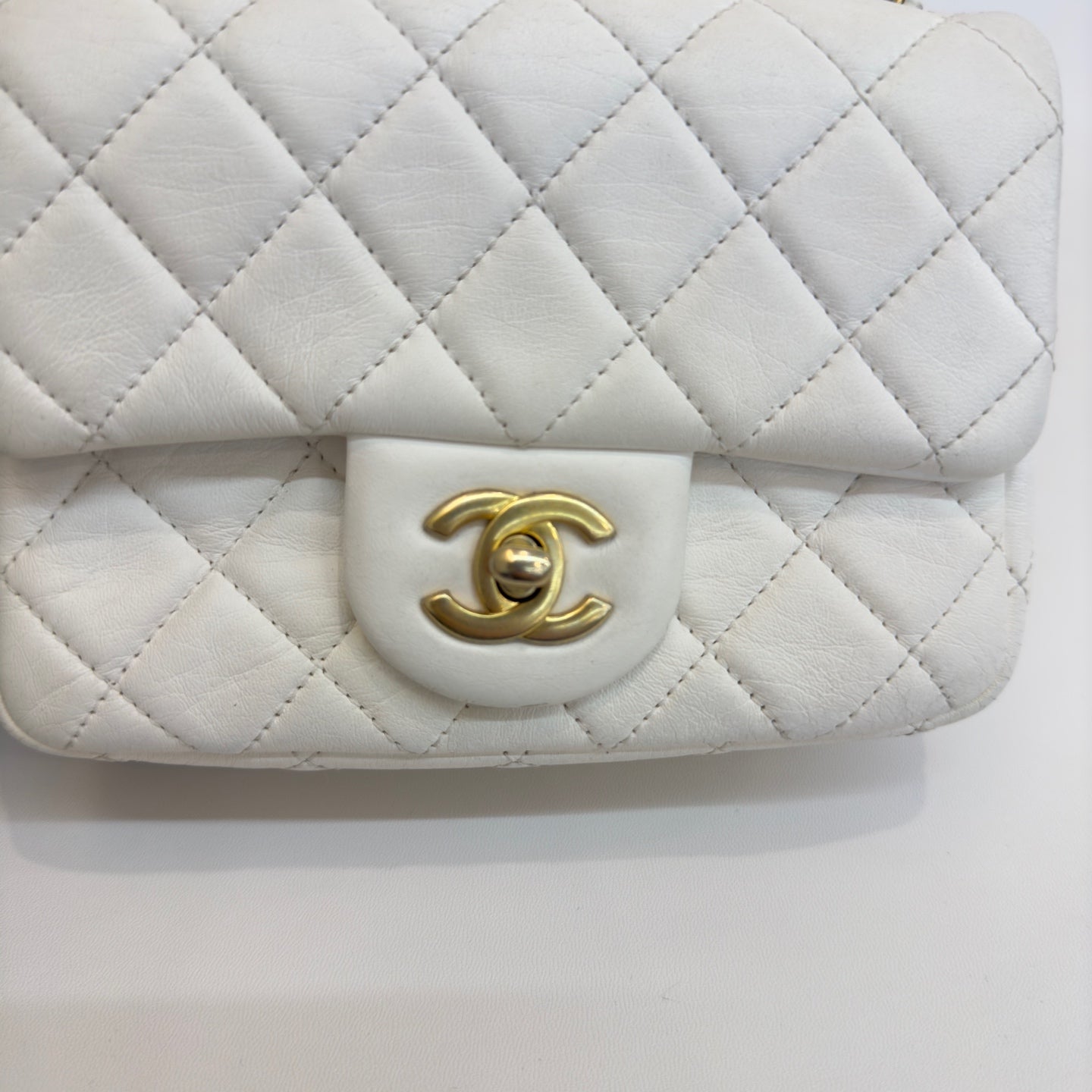 Chanel - Timeless/Classique - Leather - White - (mini)