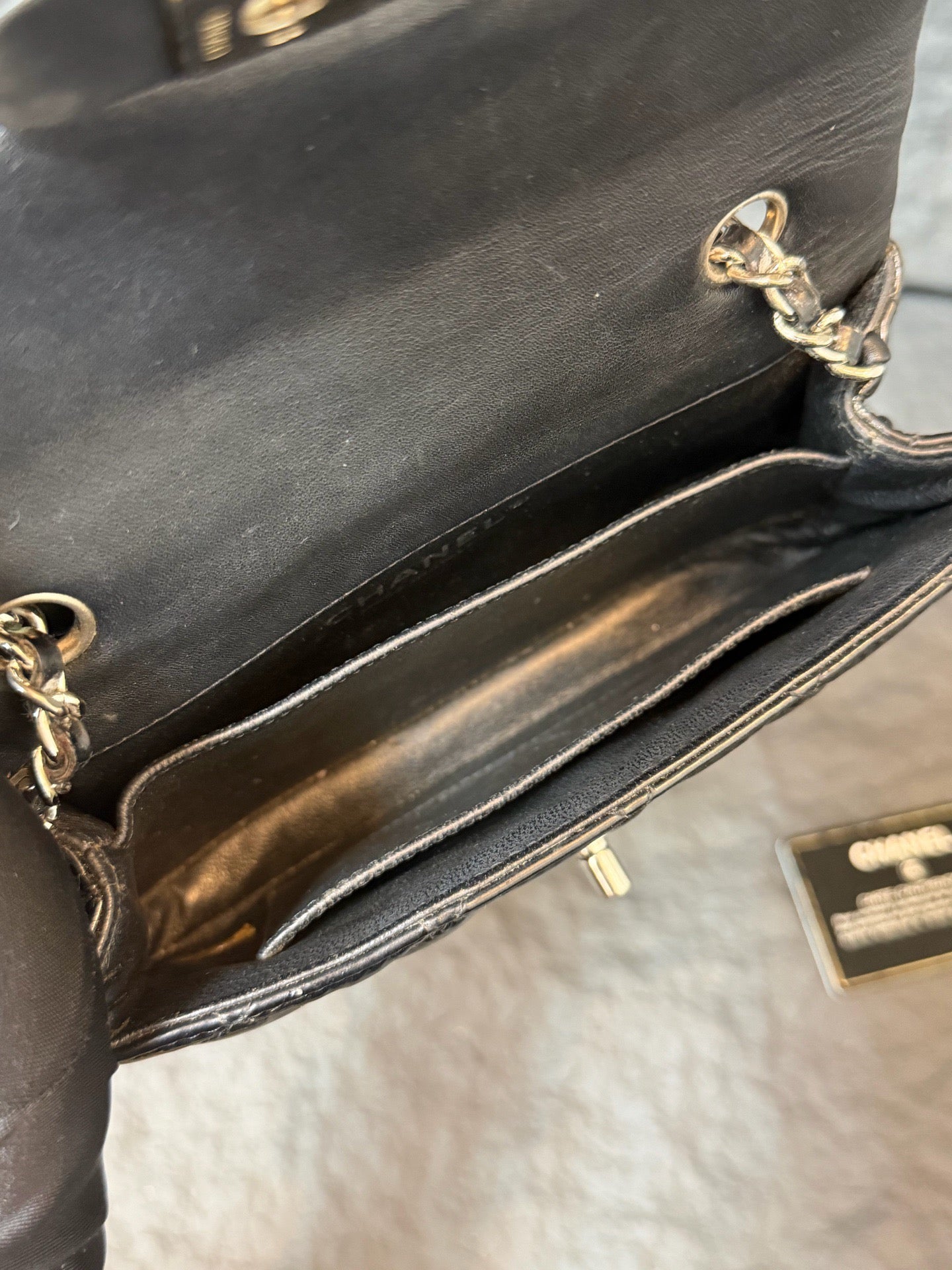 Chanel - Timeless/Classique - Patent leather - Black - (mini)