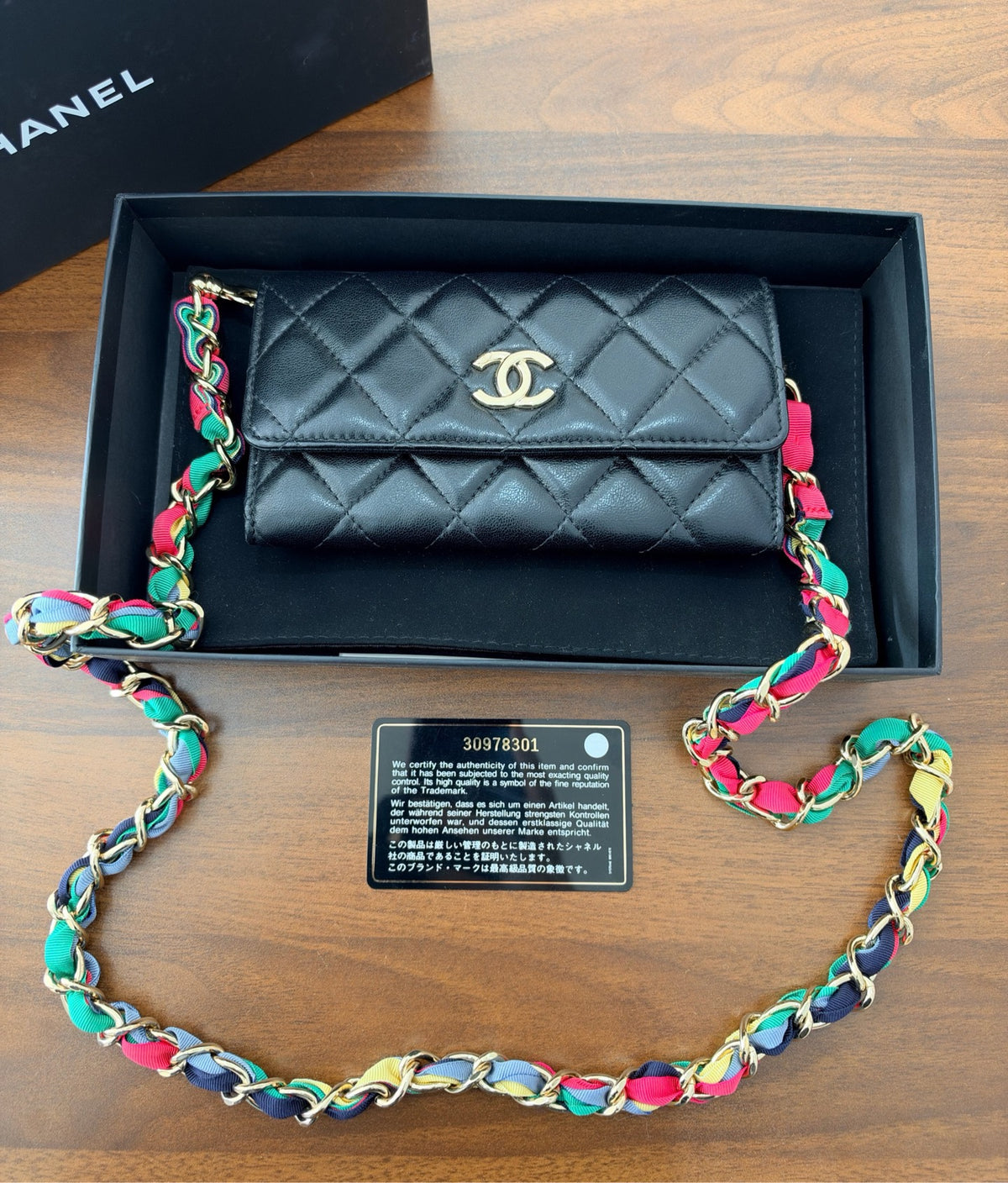 Chanel - Wallet on Chain Mini - Leather - Black - (Mini)