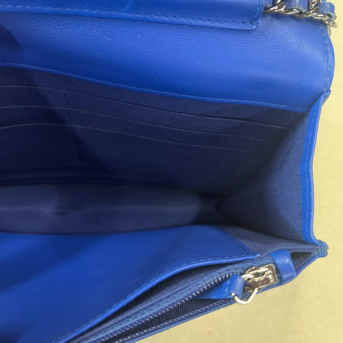 Chanel - Wallet on Chain - Patent leather - Navy - (small)