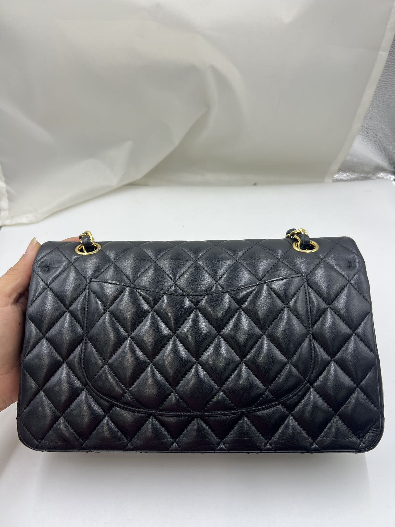 Chanel - Classic Flap Medium - Lambskin leather - Black - (Medium)