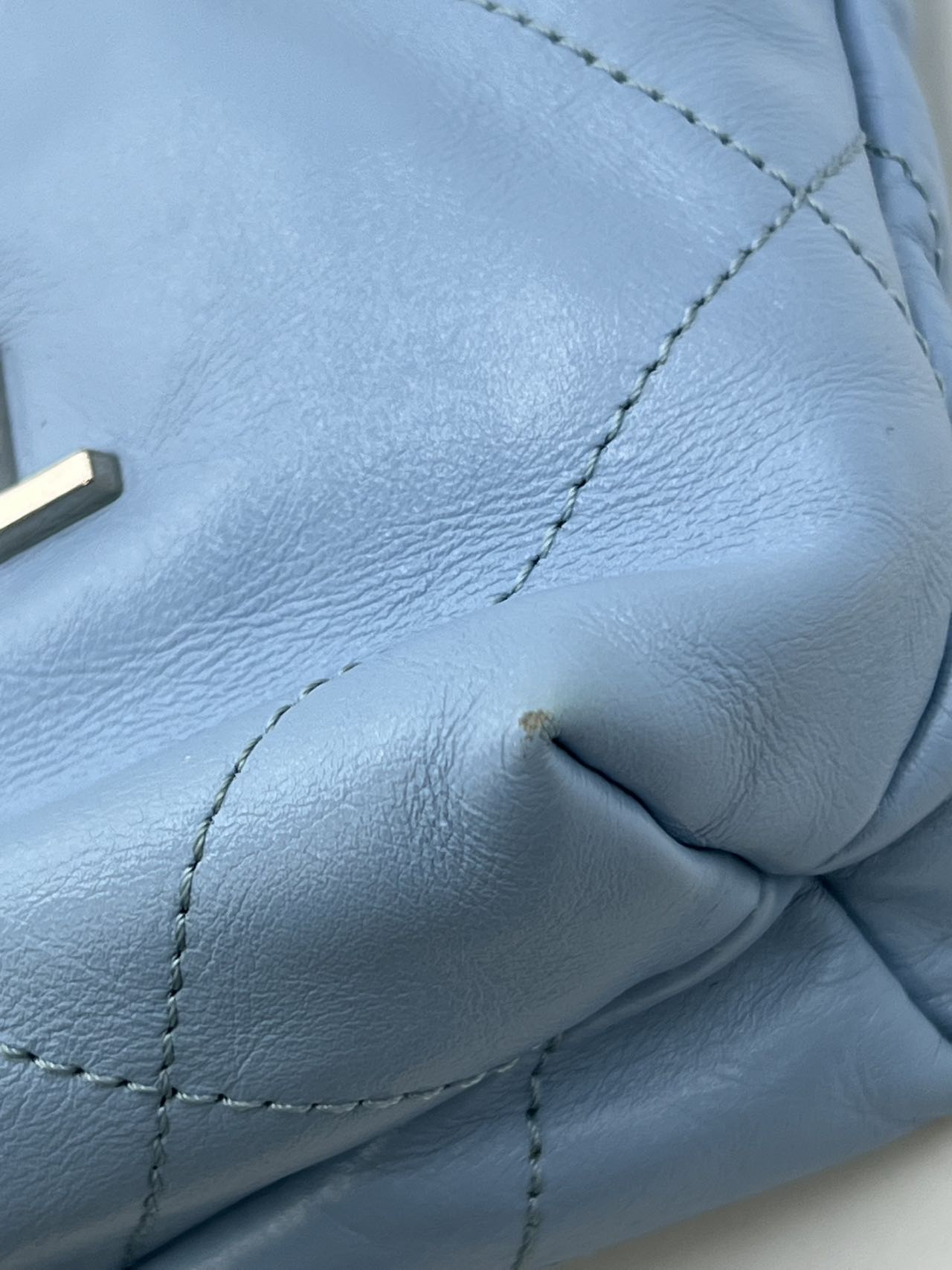 Chanel - 22 Bag Mini - Shiny calfskin leather - Blue - (mini)