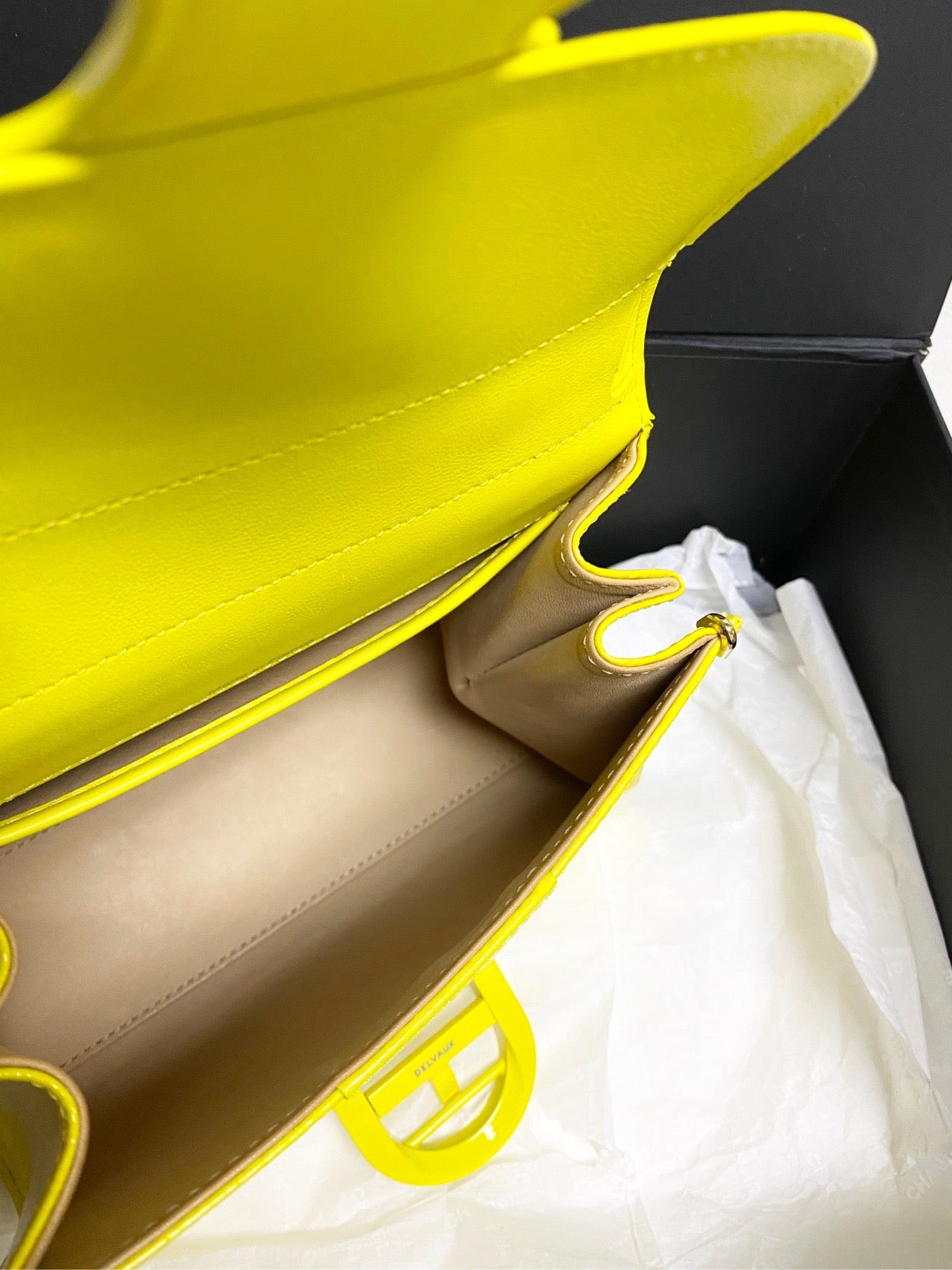 Delvaux - Brillant Mini - Patent leather - Yellow - (mini)