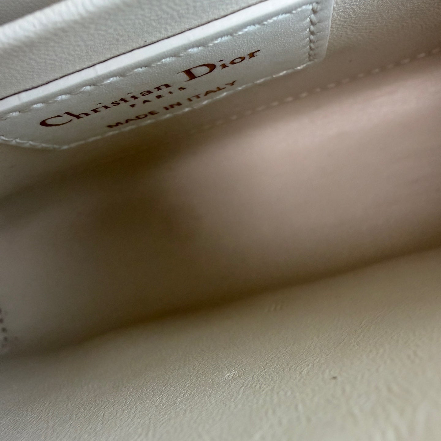 Dior - 30 Montaigne - Leather - White - (mini)