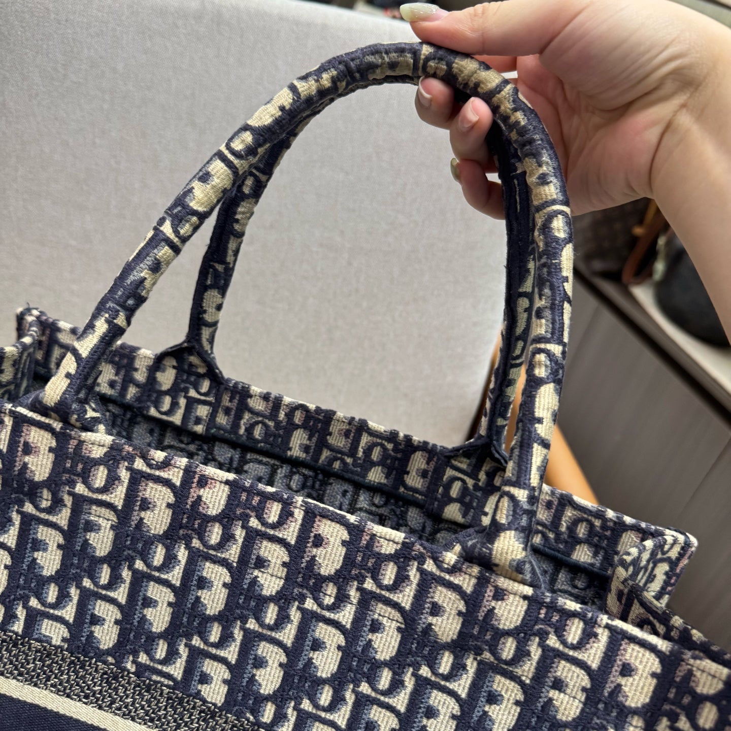 Dior - Book Tote - Cloth - Blue - (medium)