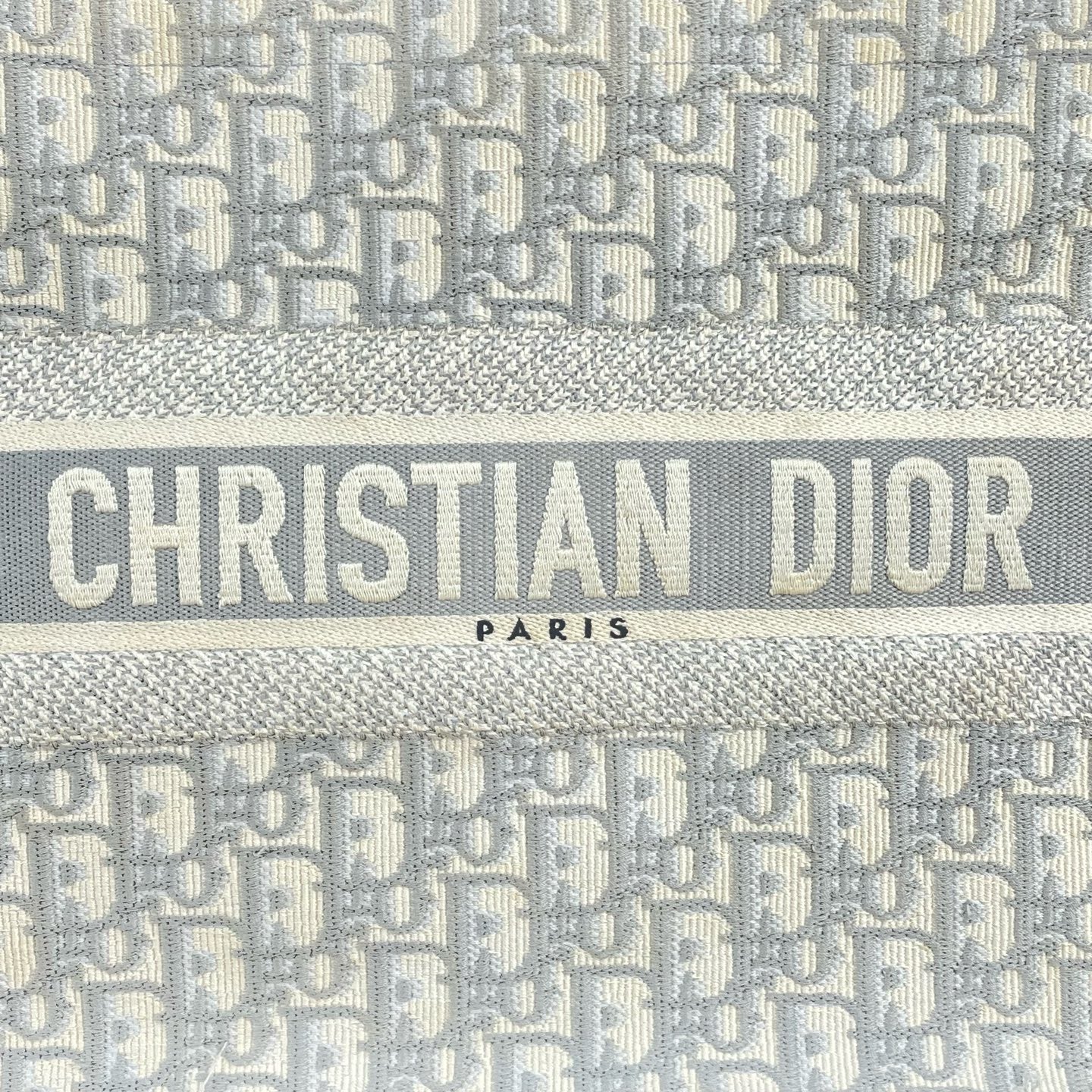 Dior - Book Tote - Cloth - Grey - (medium)