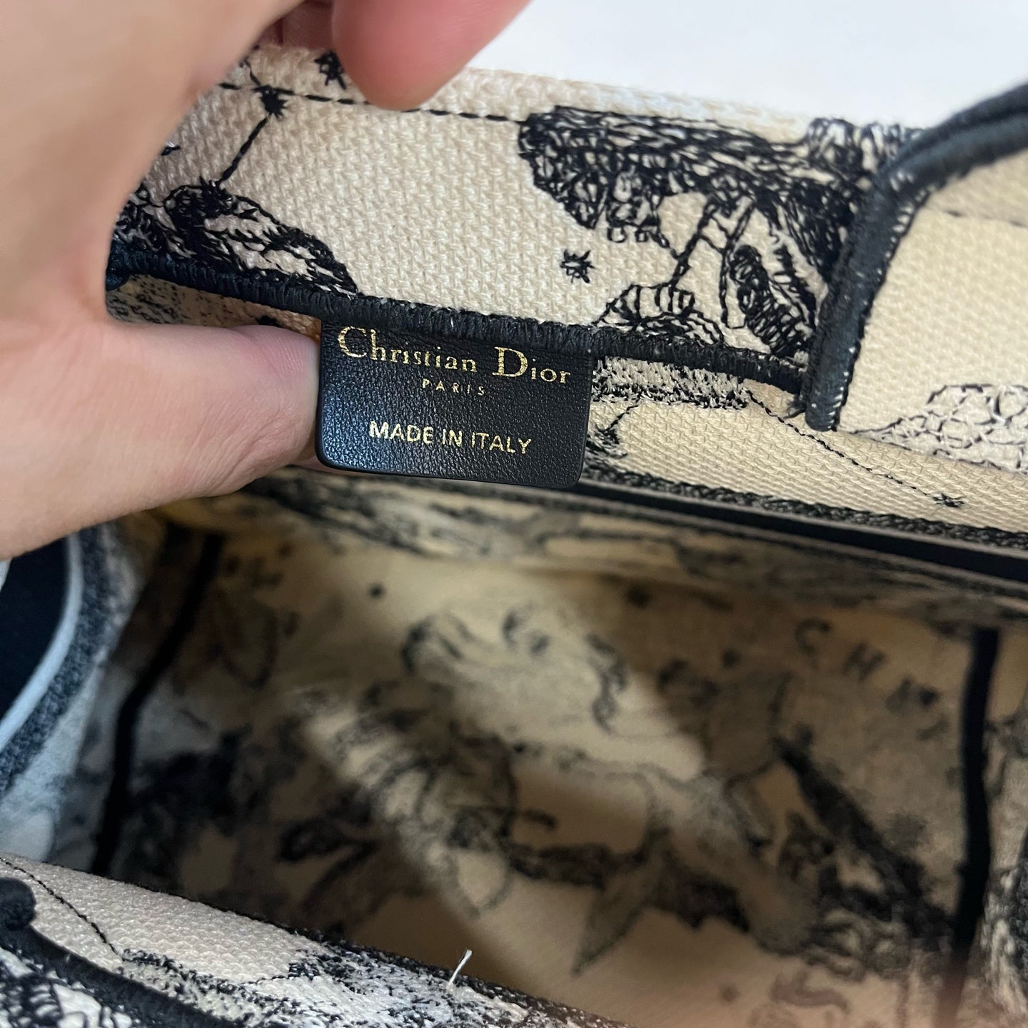 Dior - Book Tote - Cloth - White - (small)