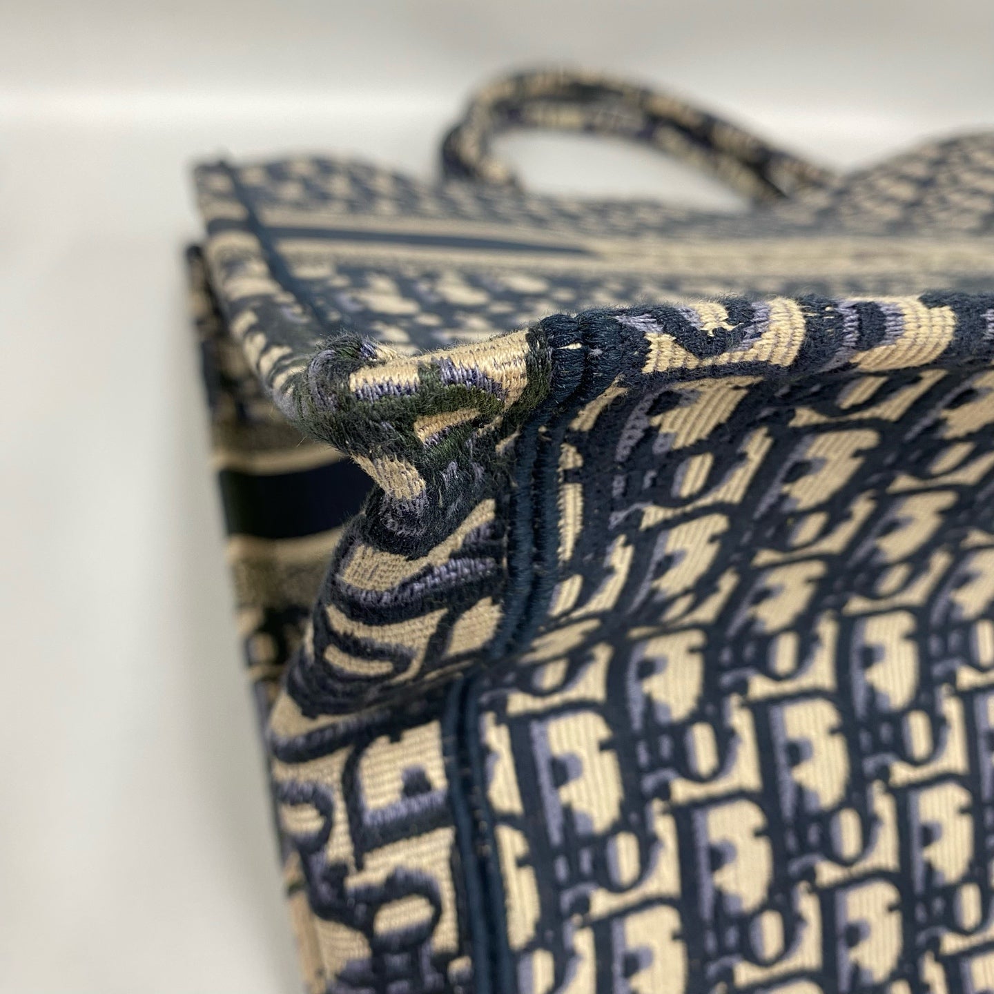 Dior - Book Tote - Embroidered canvas - Blue - (Large)