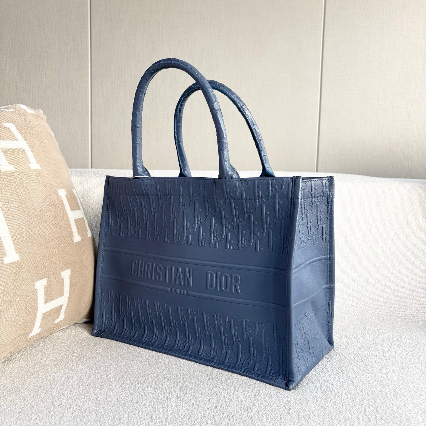 Dior - Book Tote - Leather - Blue - (medium)