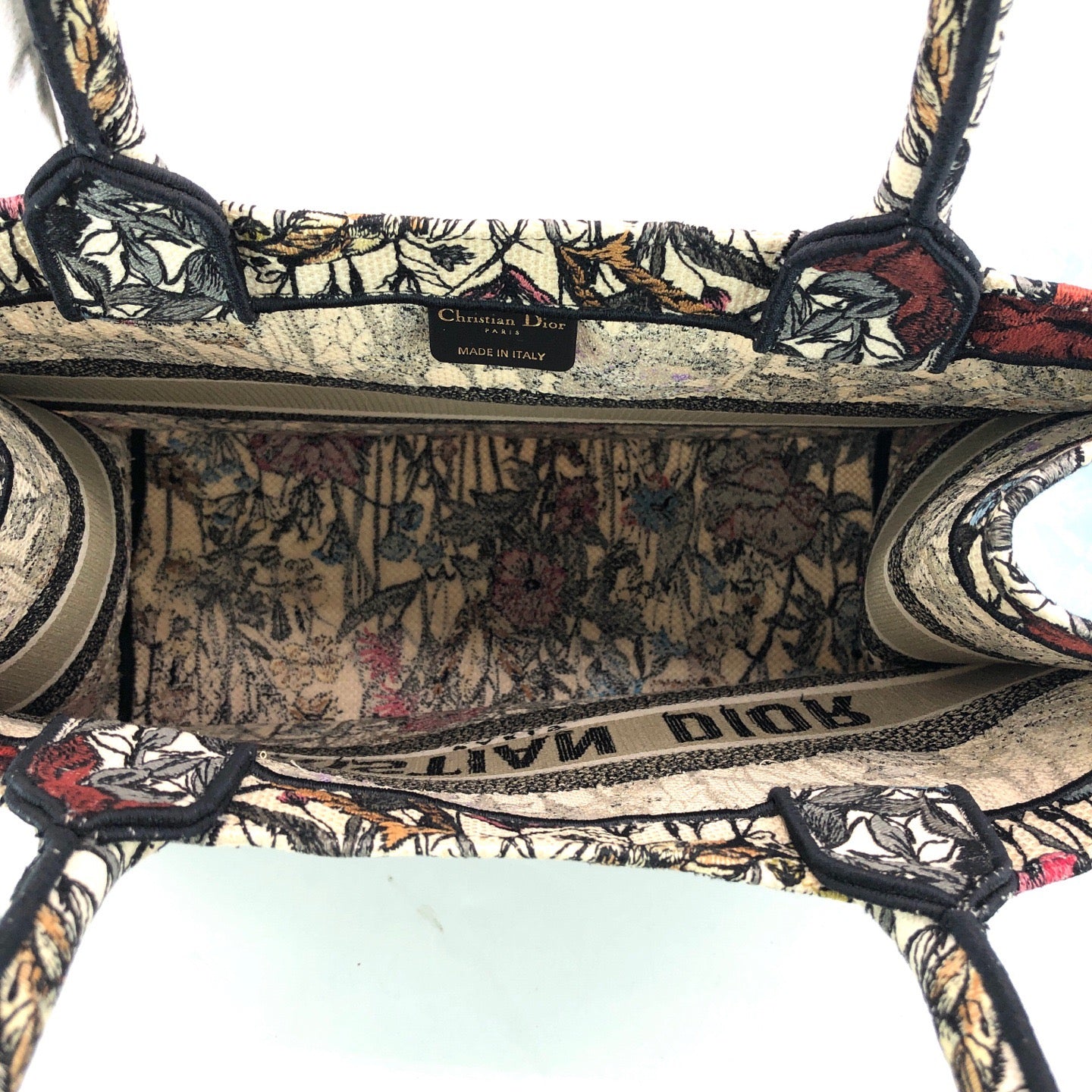 Dior - Book Tote Medium - Embroidered canvas - Multicolour - (Medium)