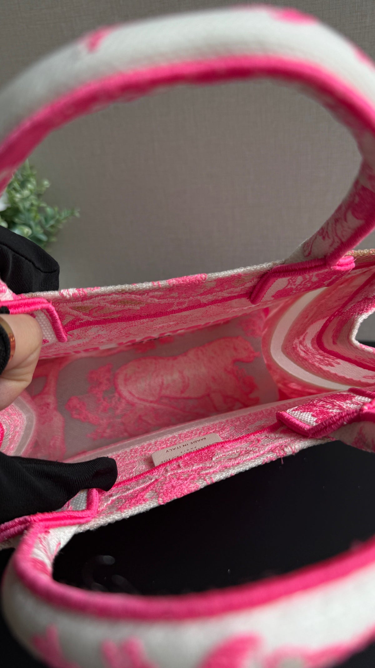 Dior - Book Tote Small - Cloth - Pink - (small)