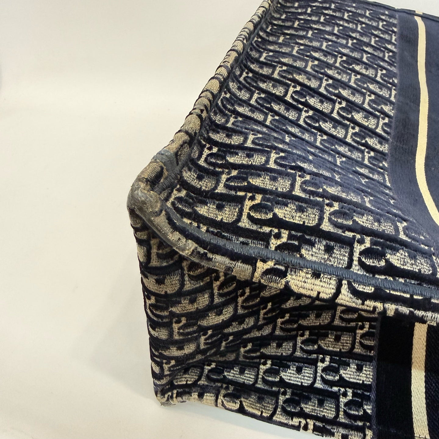 Dior - Book Tote - Velvet - Blue - (large)
