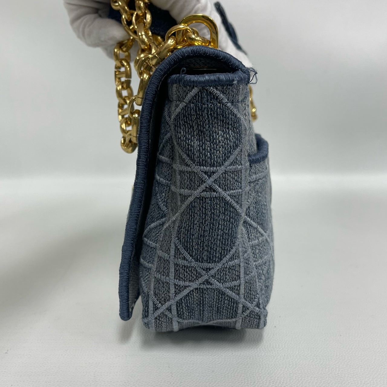 Dior - Caro - Denim - Blue with Gold-Tone Hardware - (mini)