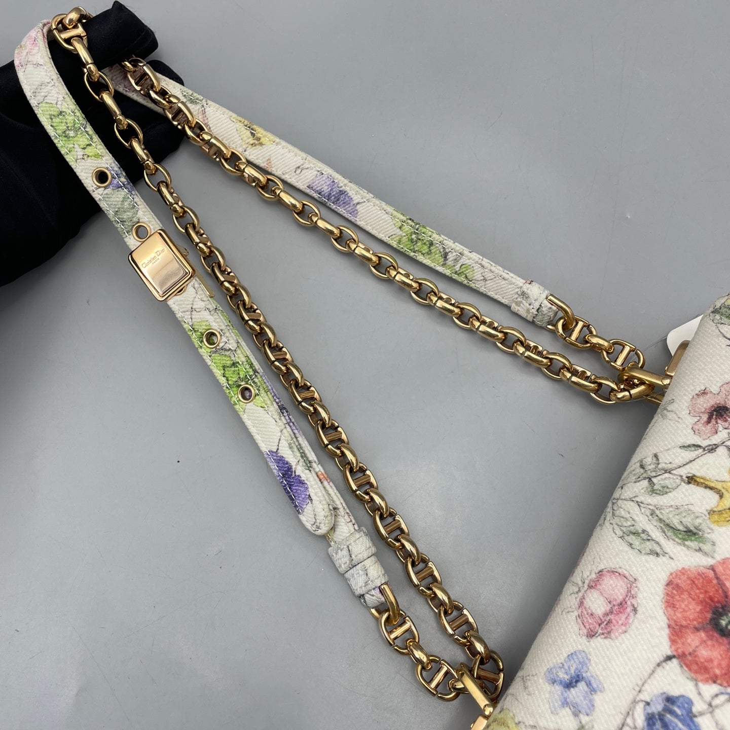 Dior - Caro Small Floral - Canvas with floral print - Multicolour - (Small)