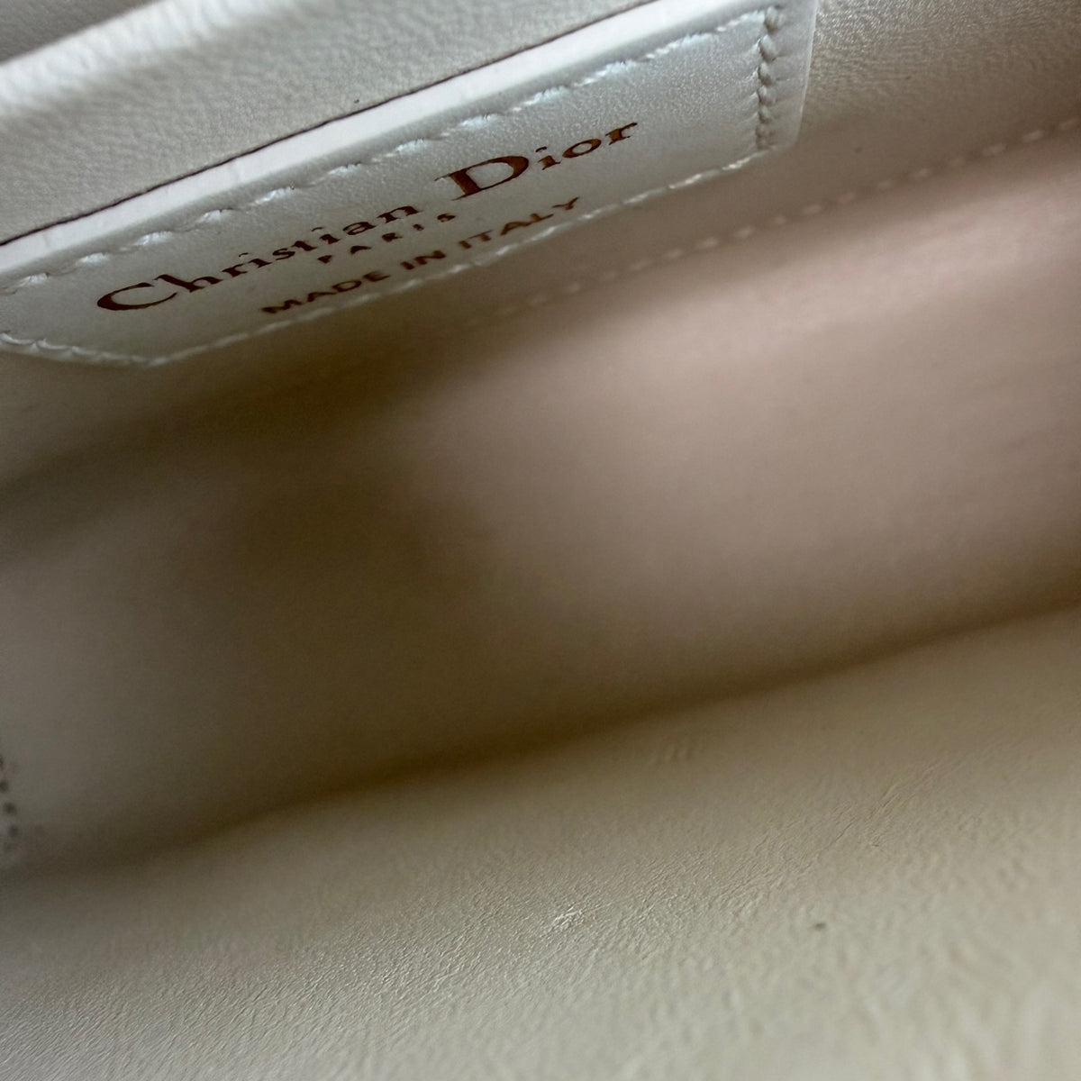 Dior - CD Monogram - Leather - White - (mini)