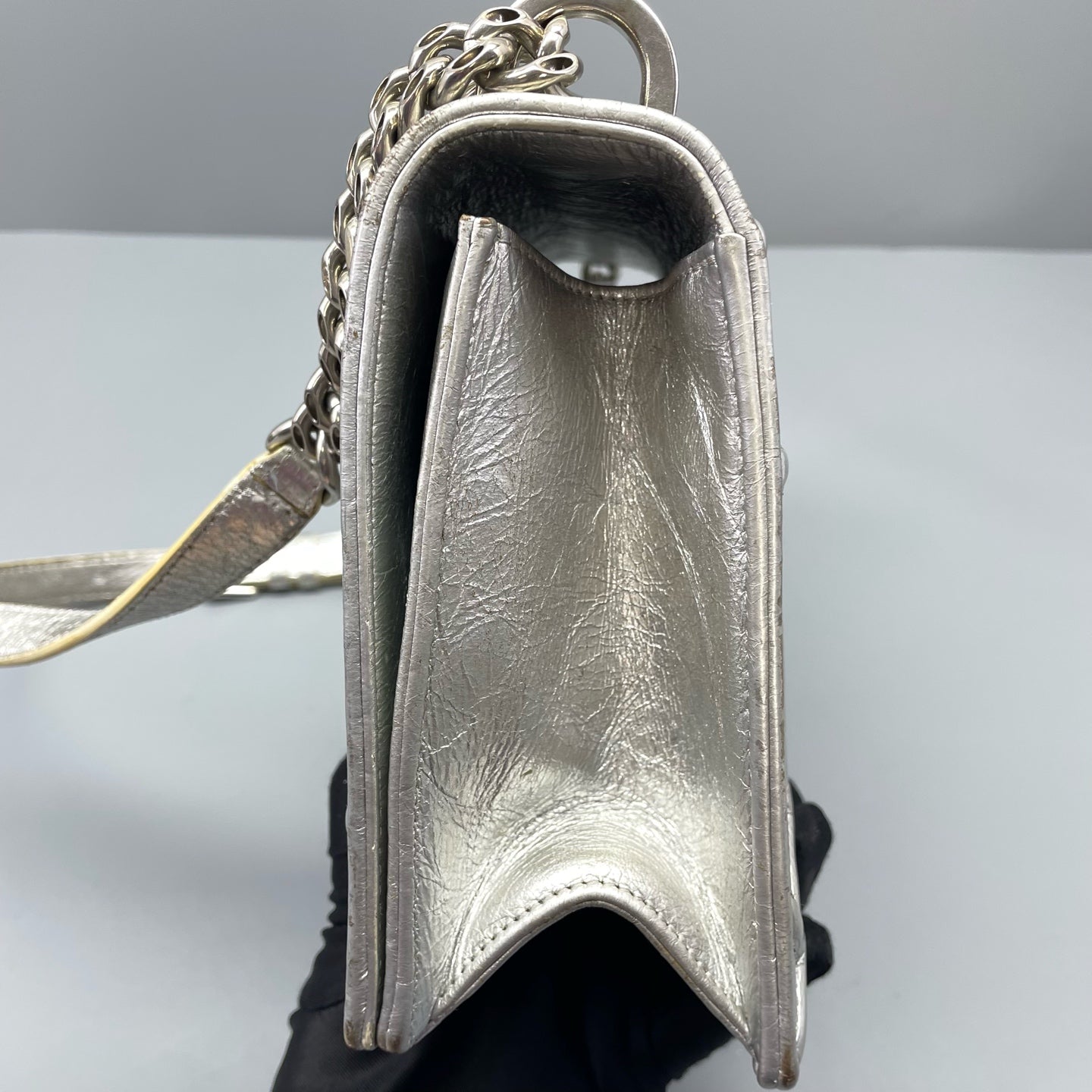 Dior - Diorama - Metallic leather - Silver - (Small)