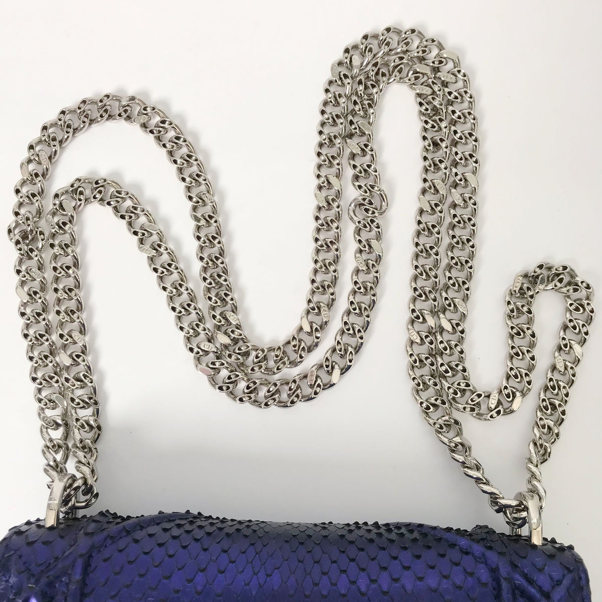 Dior - Diorama Mini - Exotic leathers - Python - Blue - (mini)