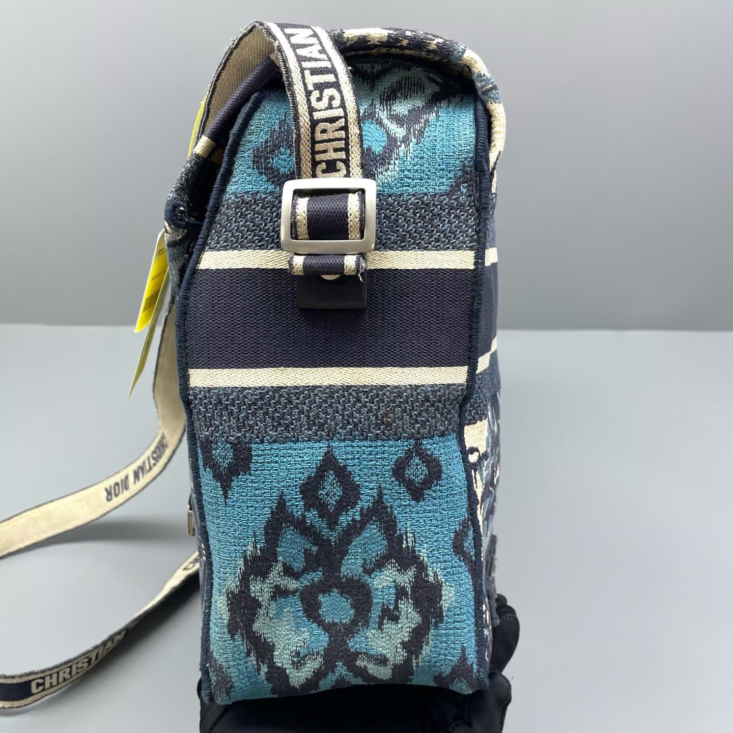 Dior - DiorCamp Messenger Bag - Embroidered canvas - Blue - (medium)
