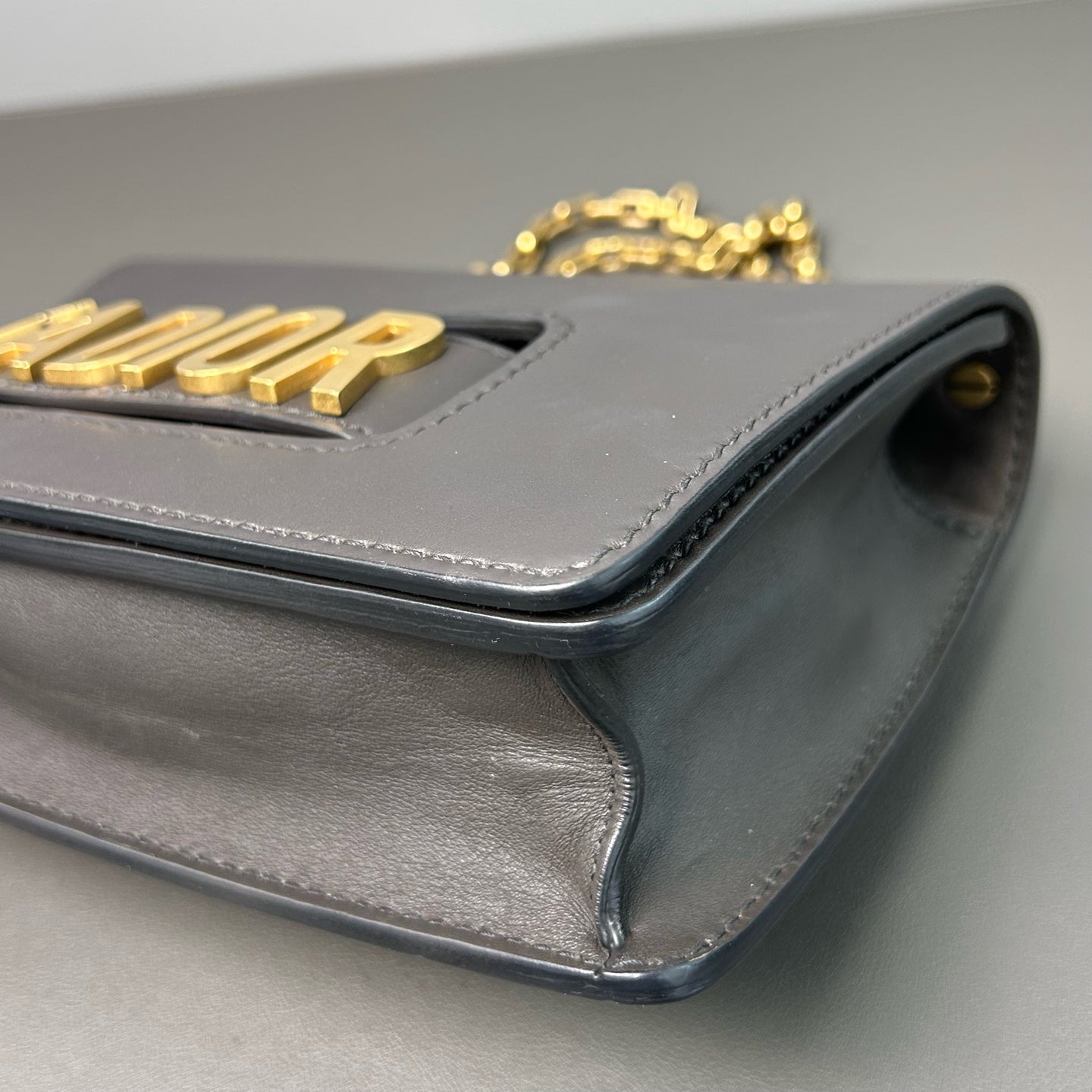 Dior - J'ADIOR Flap Bag - Leather - Grey - (medium)