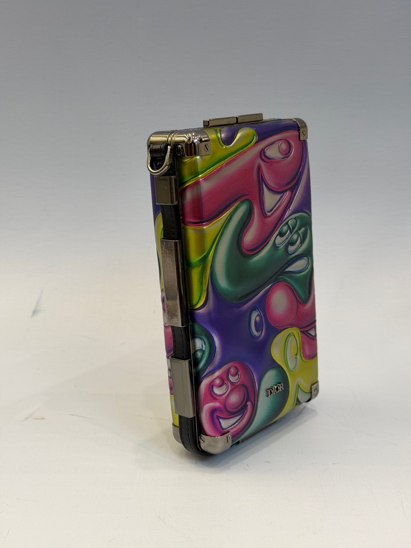 Dior - Kenny Scharf Trunk Clutch - Leather with artistic finish - Multicolour with Silver-Tone Hardware - (mini)