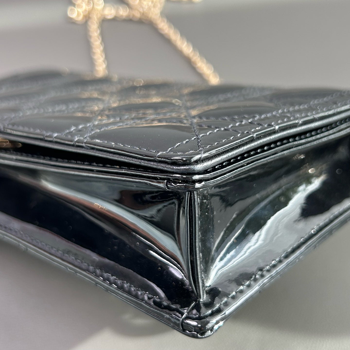 Dior - Lady Dior 3-in-1 Pouch - Patent leather - Black - (mini)