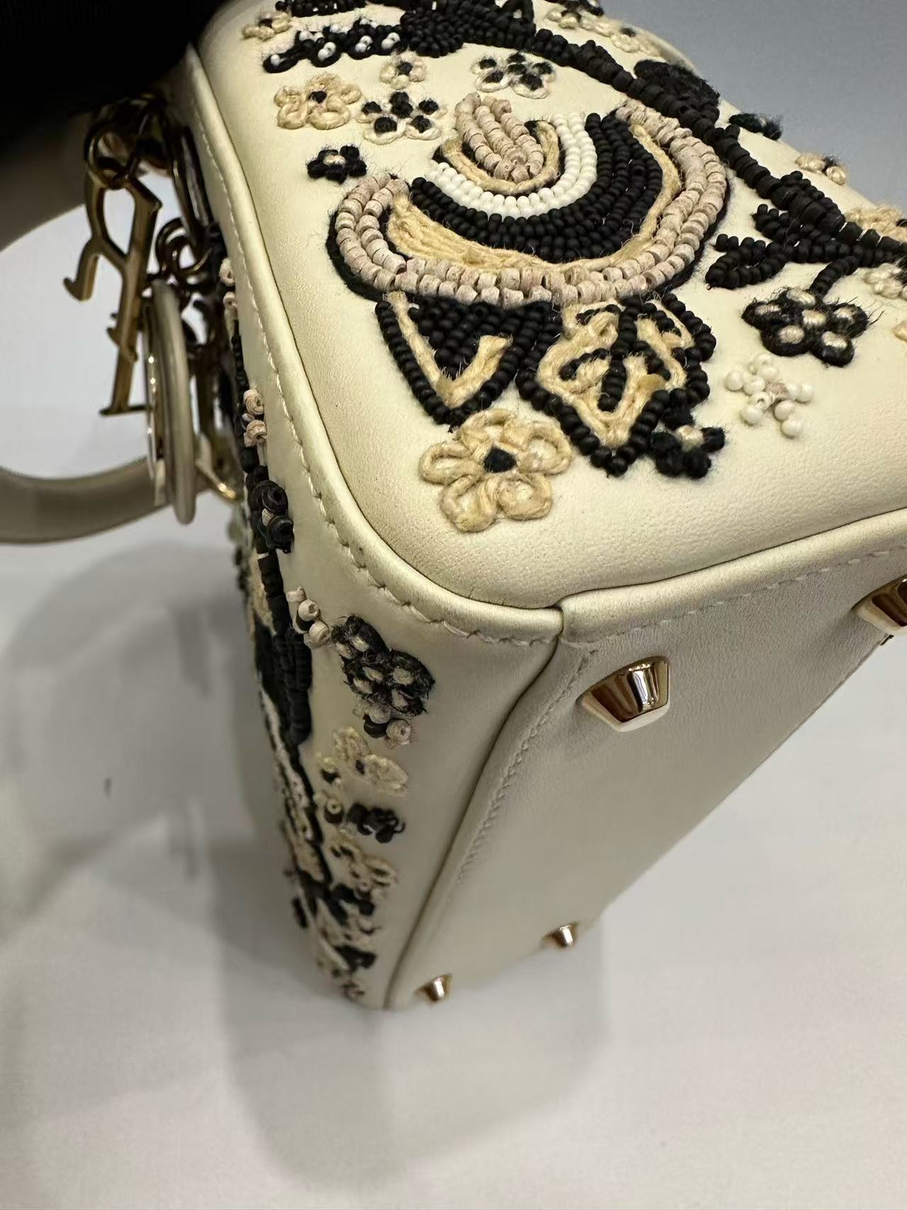 Dior - Lady Dior - Calfskin leather - White - (mini)