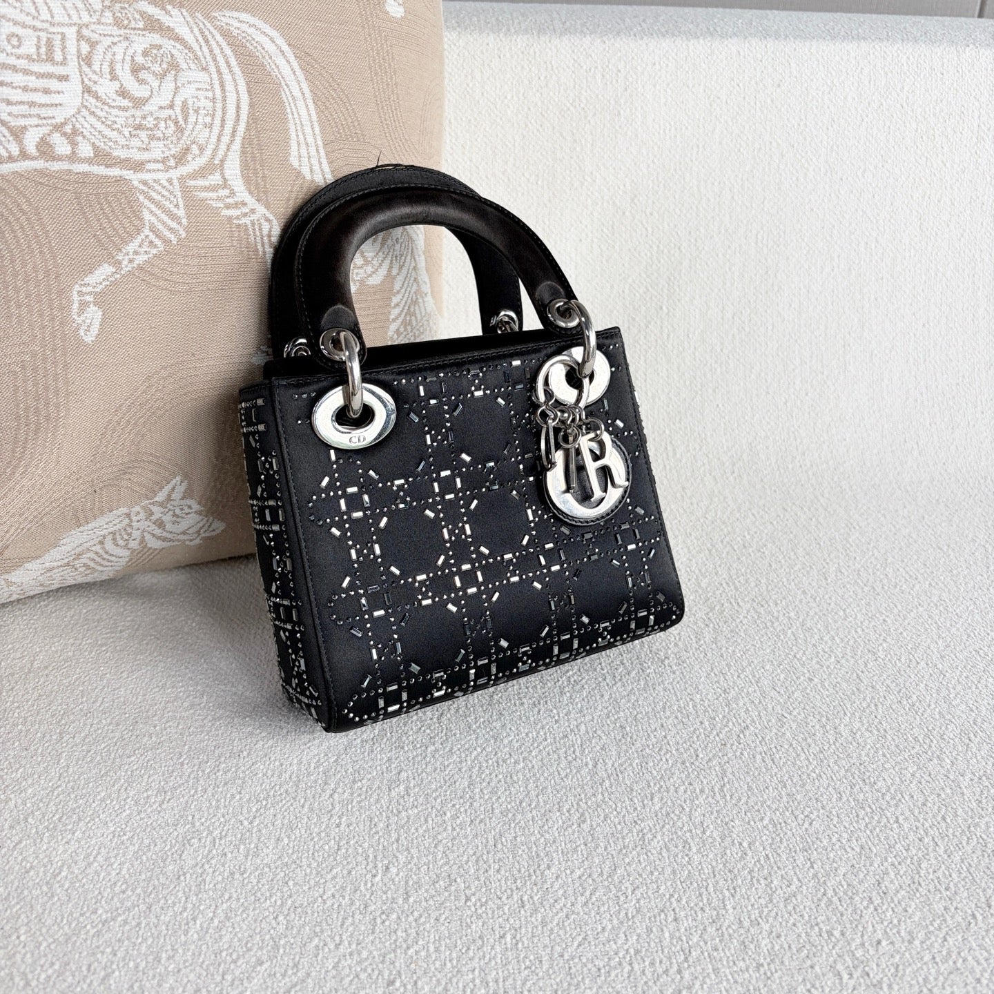 Dior - Lady Dior - Cloth - Black - (mini)