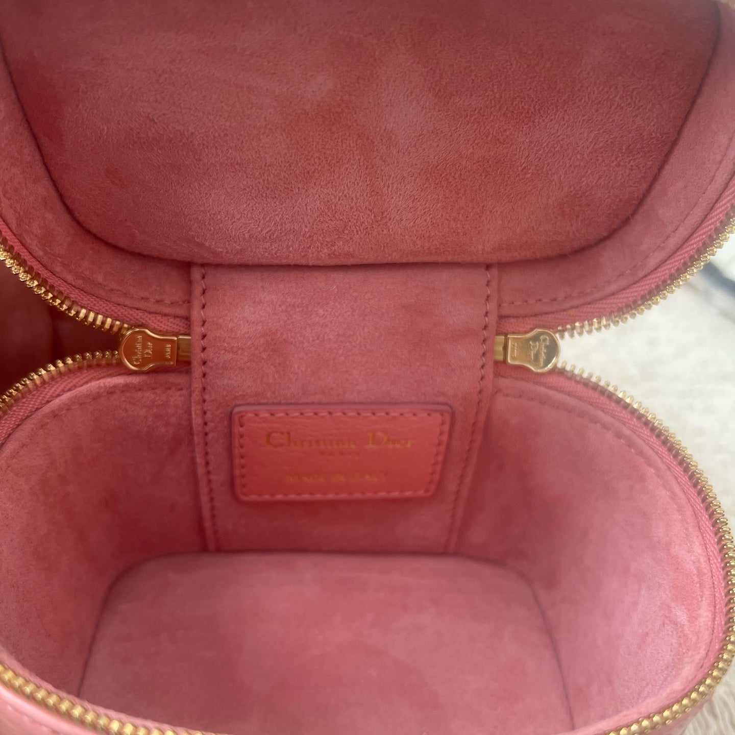 Dior - Lady Dior - Exotic leathers - Ostrich - Pink - (mini)