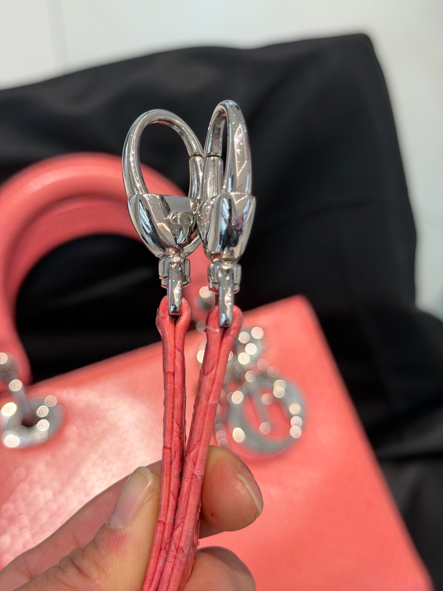 Dior - Lady Dior - Exotic leathers - Python - Pink - (medium)